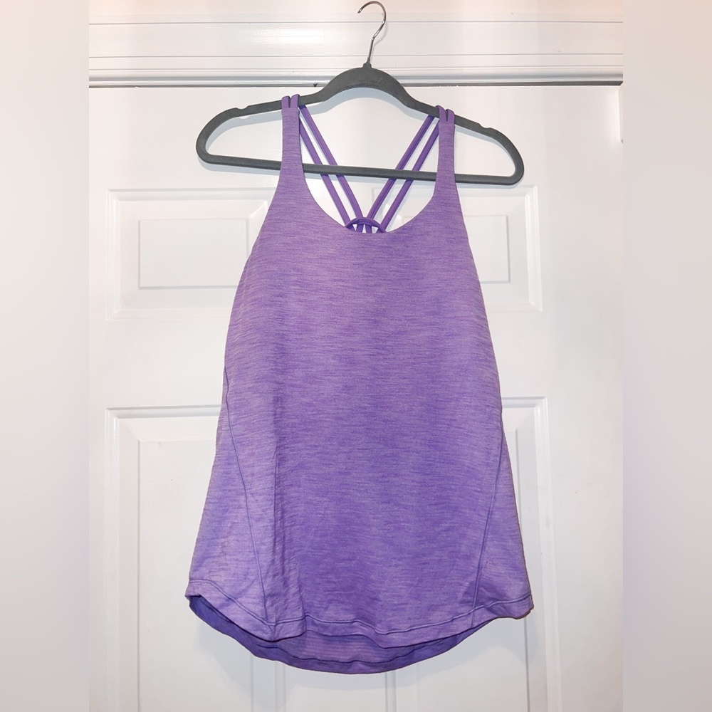 Lululemon Moment to Movement Lavender Top with Built-In Bra